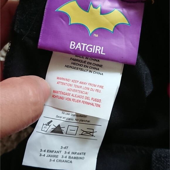 Girls Batgirl Halloween Costume size 3-4T - Picture 9 of 11
